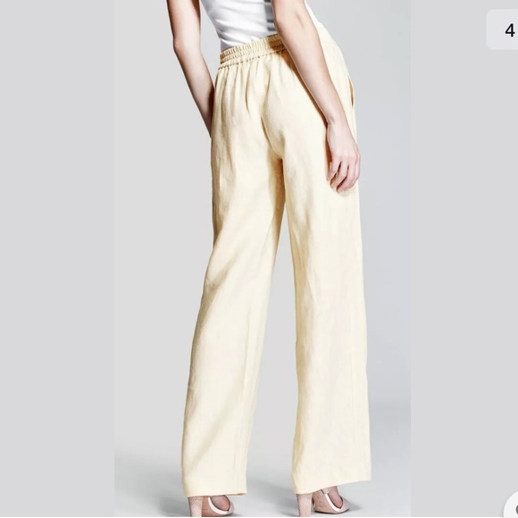 New Guess Marciano Darby Linen Pants Wide Leg Drawstring M - Picture 4 of 10